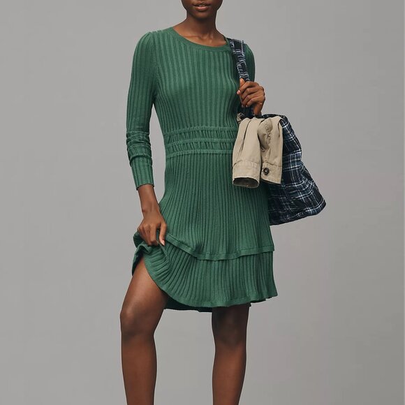Anthropologie Somerset Green Sweater Dress – Size XL - Picture 1 of 5